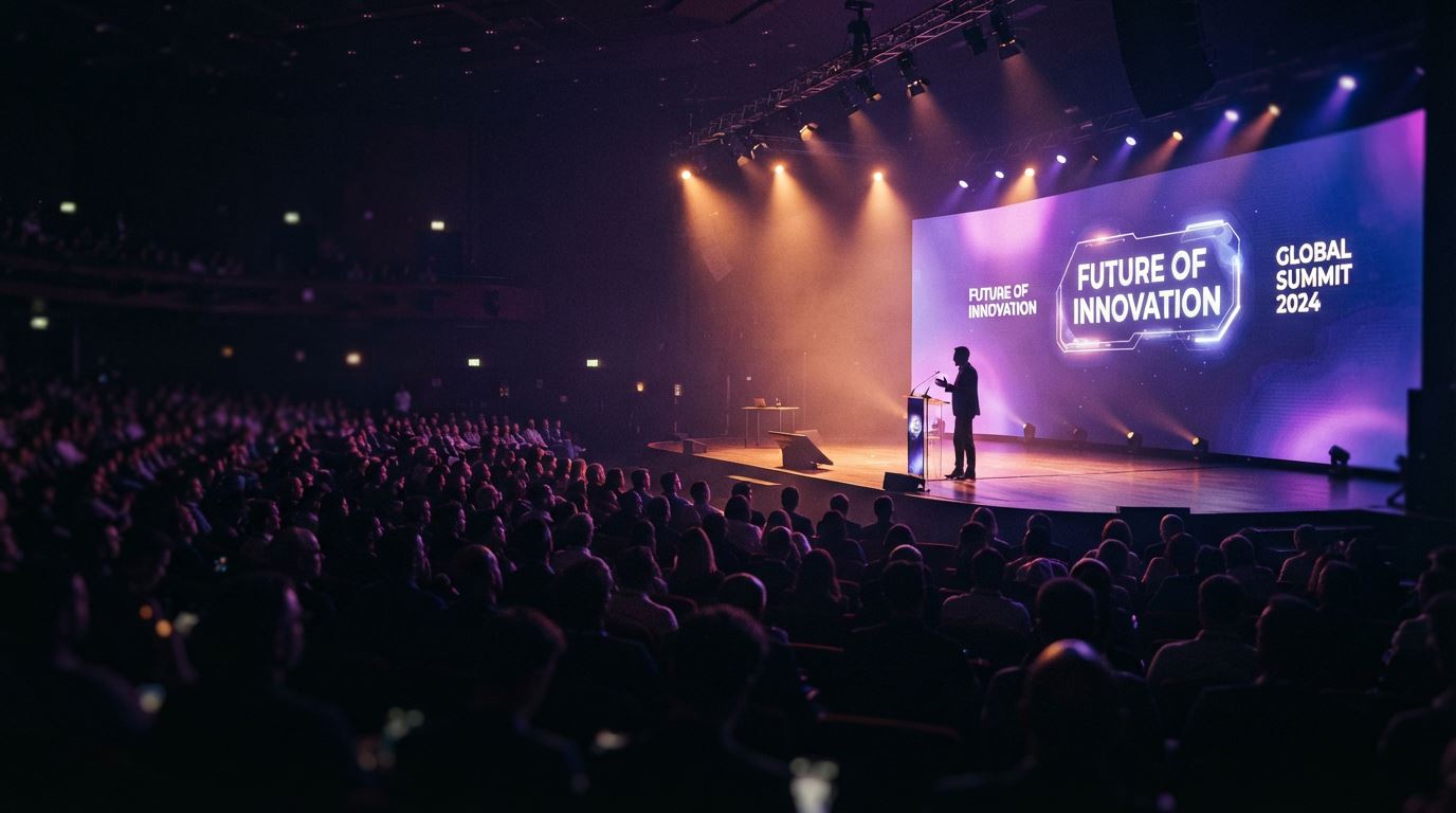 Corporate conference stage